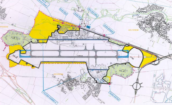 piste et emprises aéroport